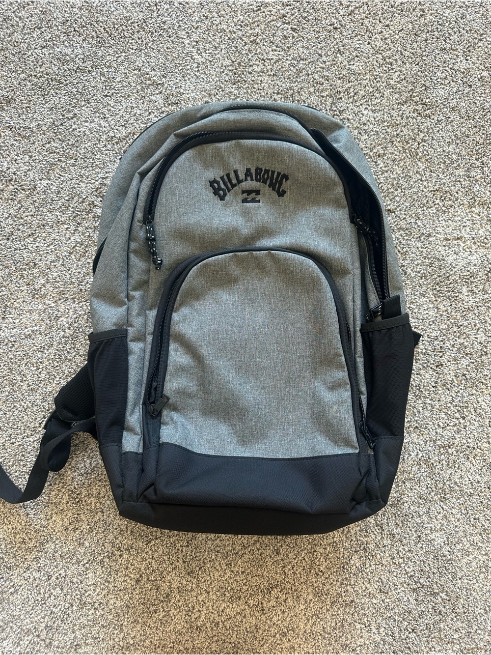 Billabong Gray and Black Backpack with Multiple Pockets